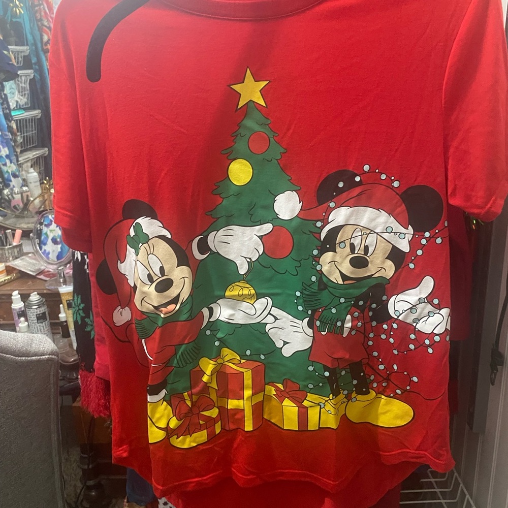 Disney Red Christmas Kids T-Shirt